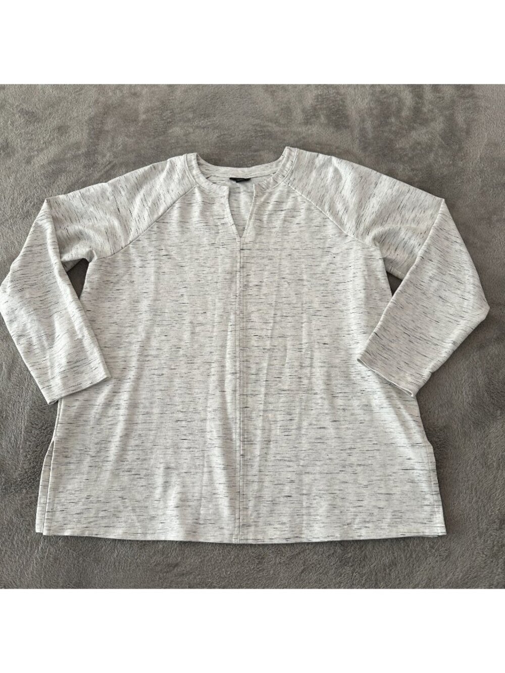 J. Jill Wearever Collection Soft Heathered Blouse Women's LARGE